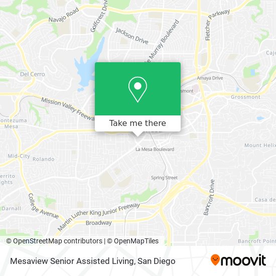 Mesaview Senior Assisted Living map