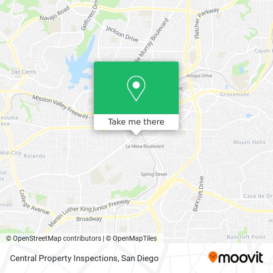 Mapa de Central Property Inspections