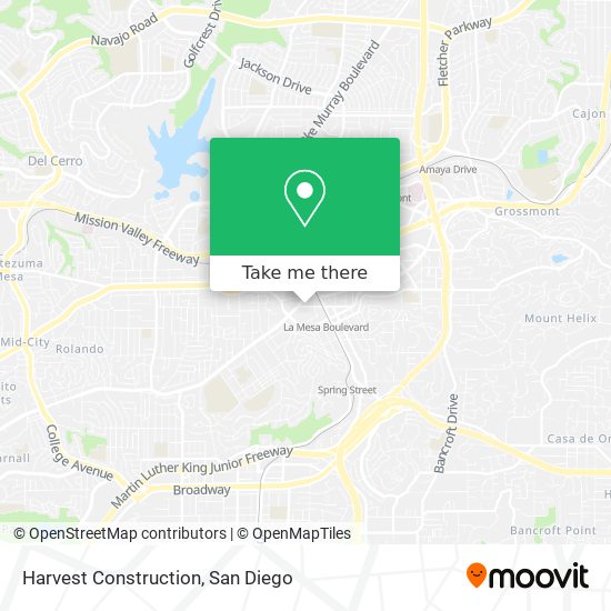 Harvest Construction map