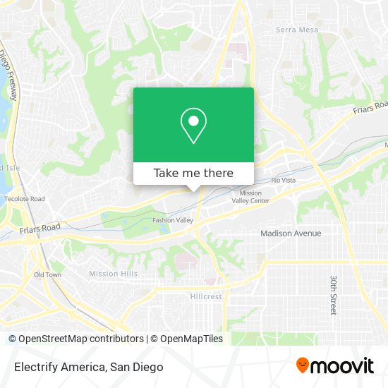 Mapa de Electrify America
