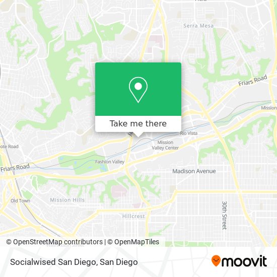 Mapa de Socialwised San Diego