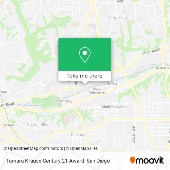 Mapa de Tamara Krause Century 21 Award