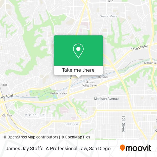 James Jay Stoffel A Professional Law map