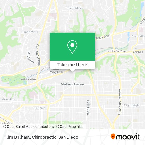 Mapa de Kim B Khauv, Chiropractic