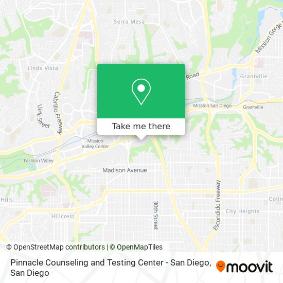 Pinnacle Counseling and Testing Center - San Diego map