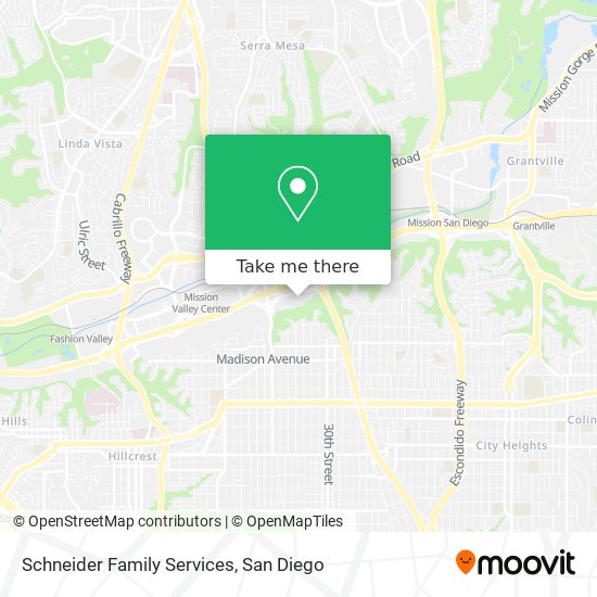 Schneider Family Services map