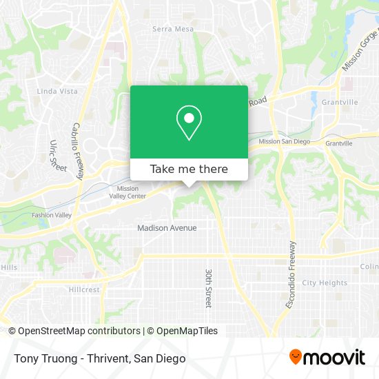 Mapa de Tony Truong - Thrivent