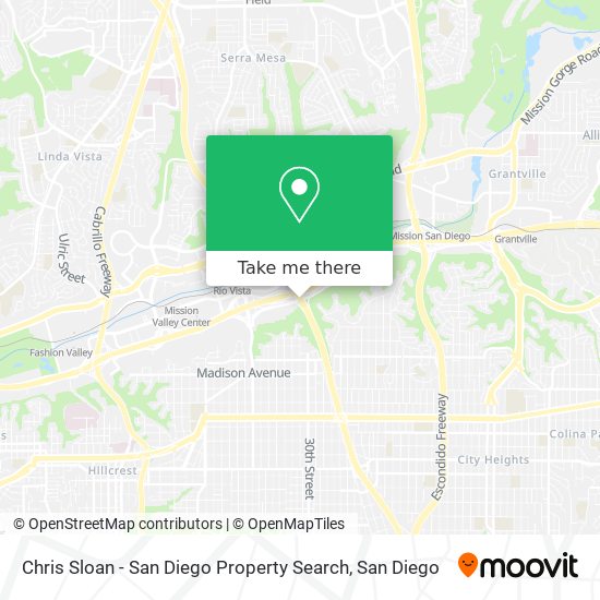 Mapa de Chris Sloan - San Diego Property Search