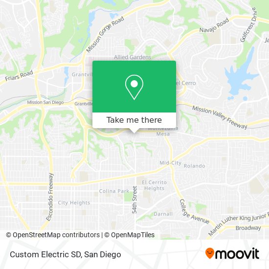 Mapa de Custom Electric SD
