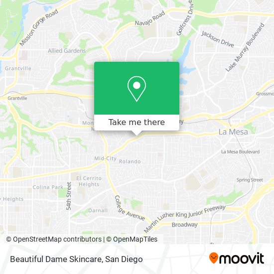 Beautiful Dame Skincare map