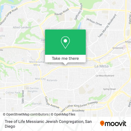 Mapa de Tree of Life Messianic Jewish Congregation