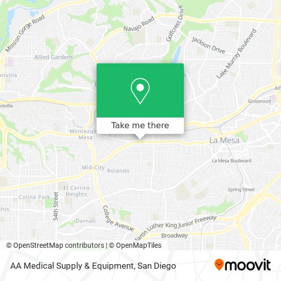 Mapa de AA Medical Supply & Equipment