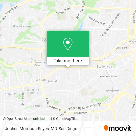 Mapa de Joshua Morrison-Reyes, MD