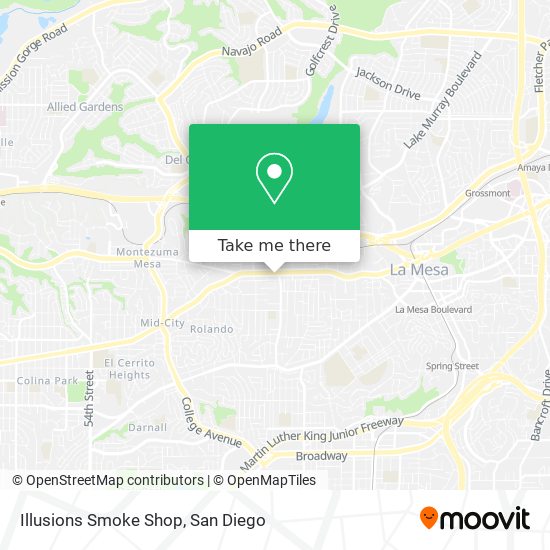 Illusions Smoke Shop map