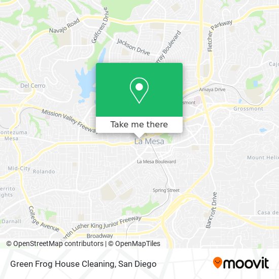 Green Frog House Cleaning map