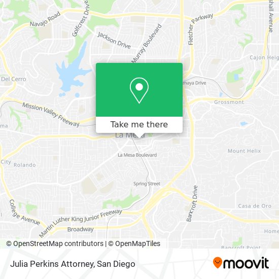 Julia Perkins Attorney map