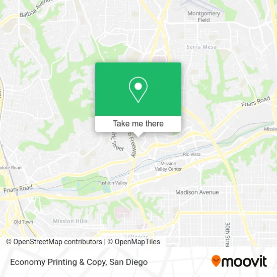 Mapa de Economy Printing & Copy