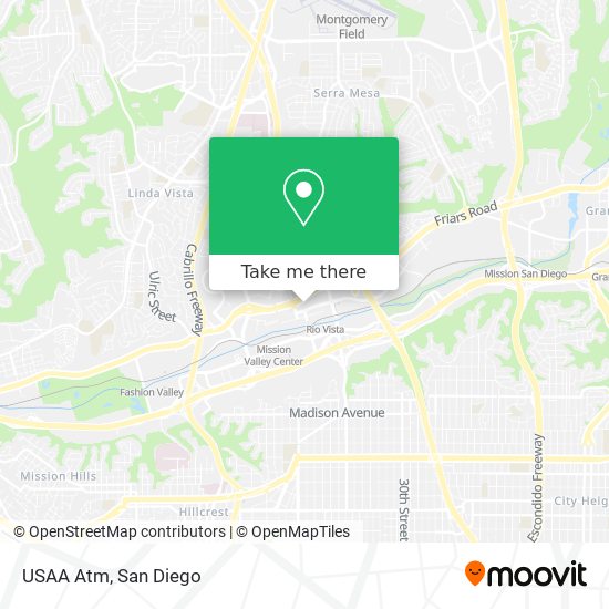 USAA Atm map