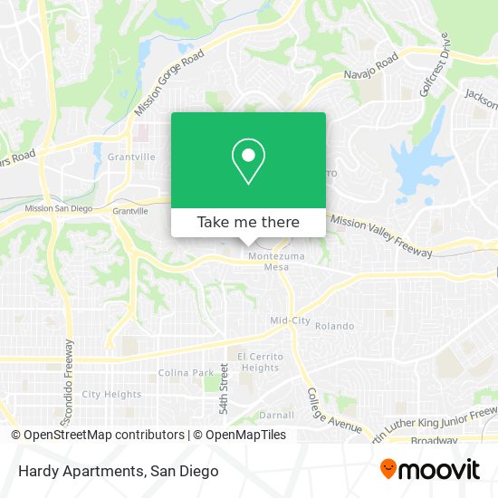 Hardy Apartments map