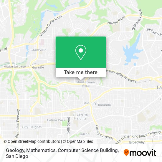 Geology, Mathematics, Computer Science Building map