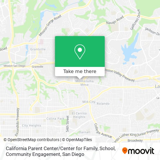 California Parent Center / Center for Family, School, Community Engagement map