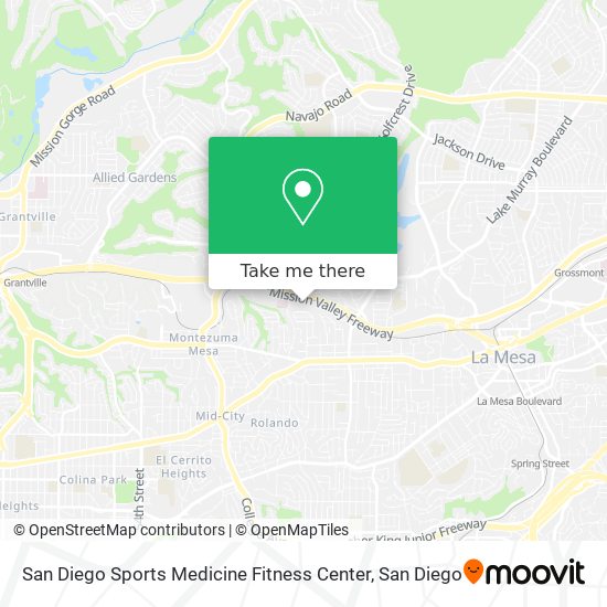 Mapa de San Diego Sports Medicine Fitness Center