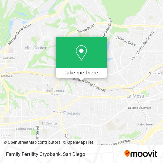 Mapa de Family Fertility Cryobank