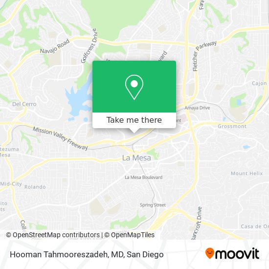 Mapa de Hooman Tahmooreszadeh, MD