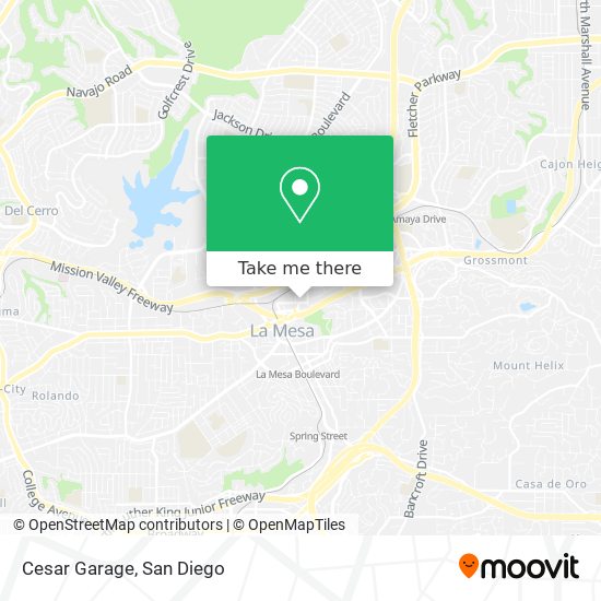 Cesar Garage map