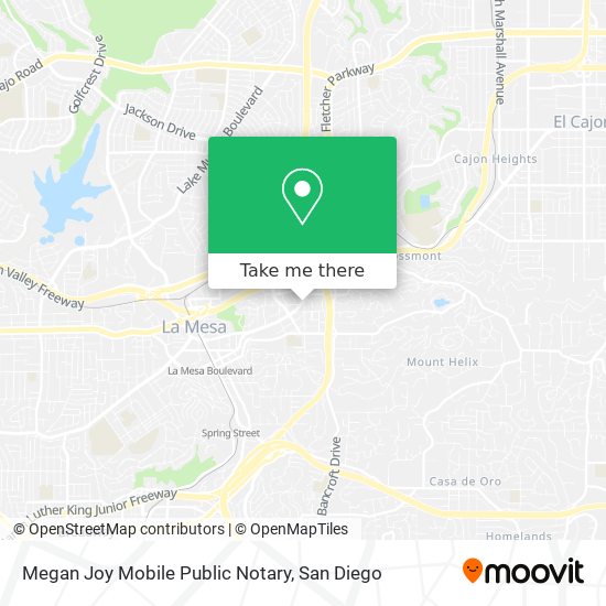 Mapa de Megan Joy Mobile Public Notary
