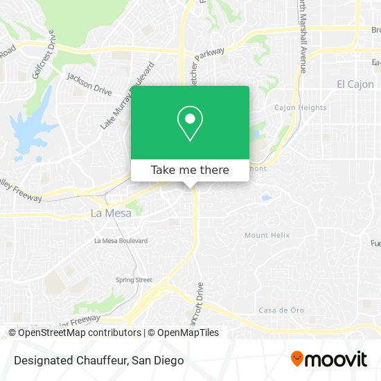 Designated Chauffeur map