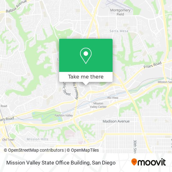Mission Valley State Office Building map