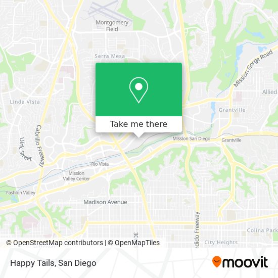 Happy Tails map