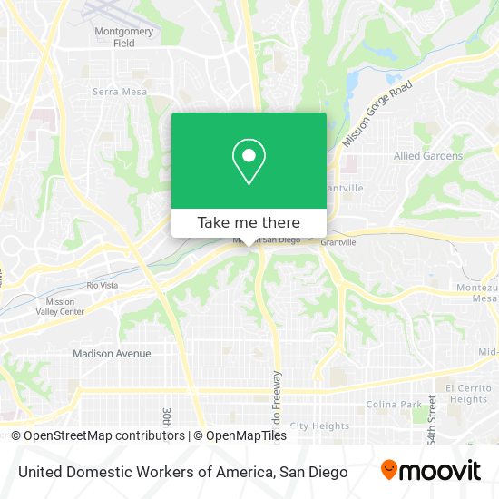 United Domestic Workers of America map