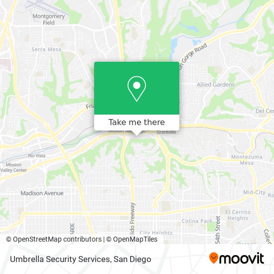 Umbrella Security Services map