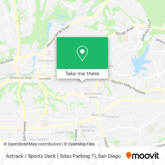 Aztrack / Sports Deck ( Sdsu Parking 7) map