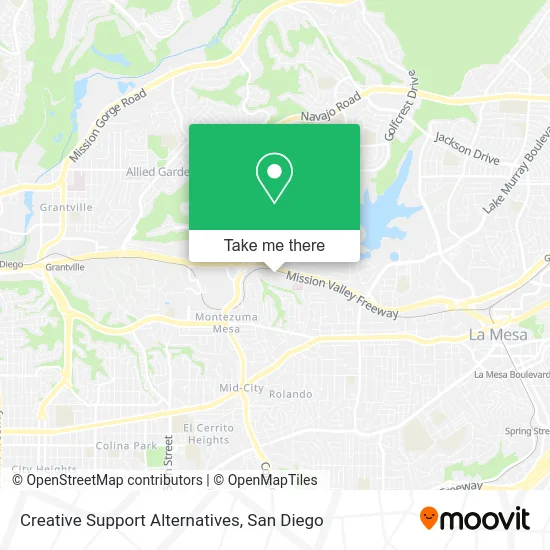 Creative Support Alternatives map