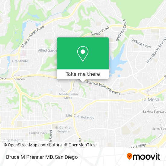 Mapa de Bruce M Prenner MD