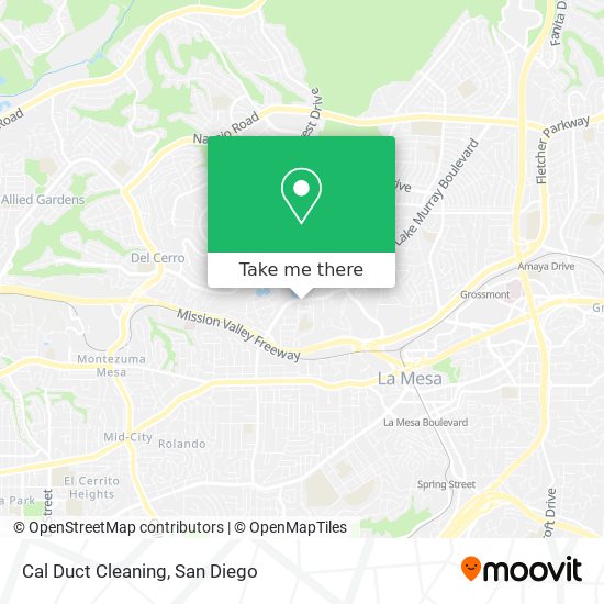 Cal Duct Cleaning map
