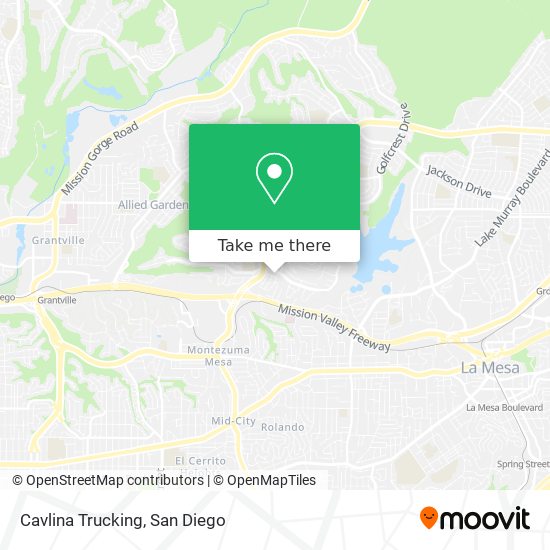 Cavlina Trucking map