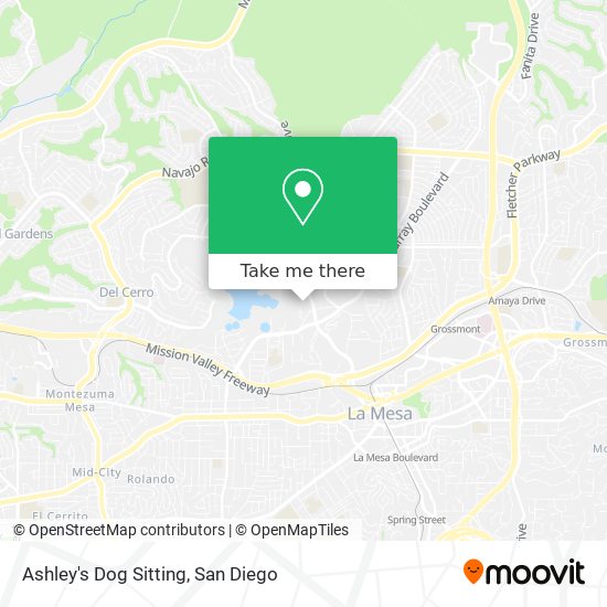 Mapa de Ashley's Dog Sitting