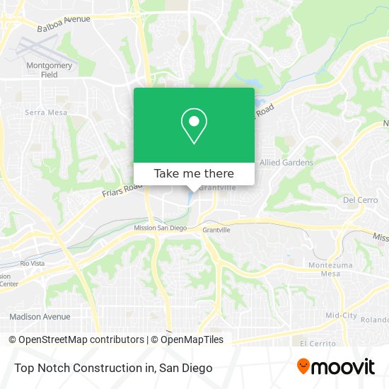 Mapa de Top Notch Construction in