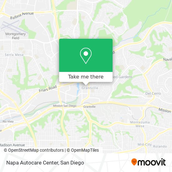 Napa Autocare Center map