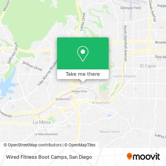 Wired Fitness Boot Camps map