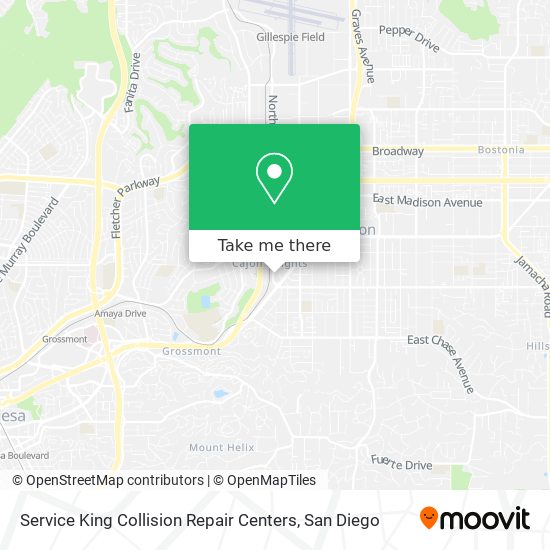 Mapa de Service King Collision Repair Centers