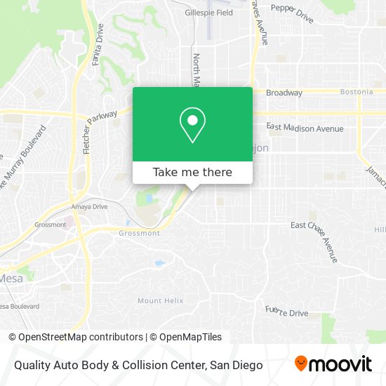 Mapa de Quality Auto Body & Collision Center