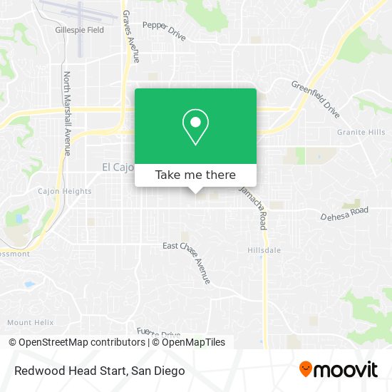 Redwood Head Start map