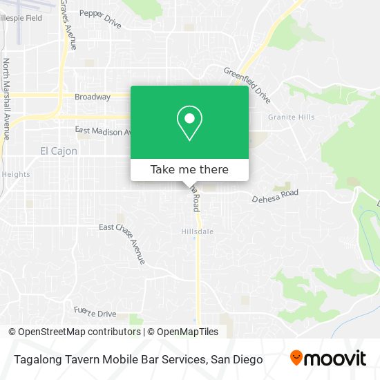 Tagalong Tavern Mobile Bar Services map