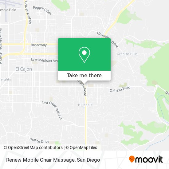 Mapa de Renew Mobile Chair Massage