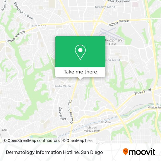 Dermatology Information Hotline map